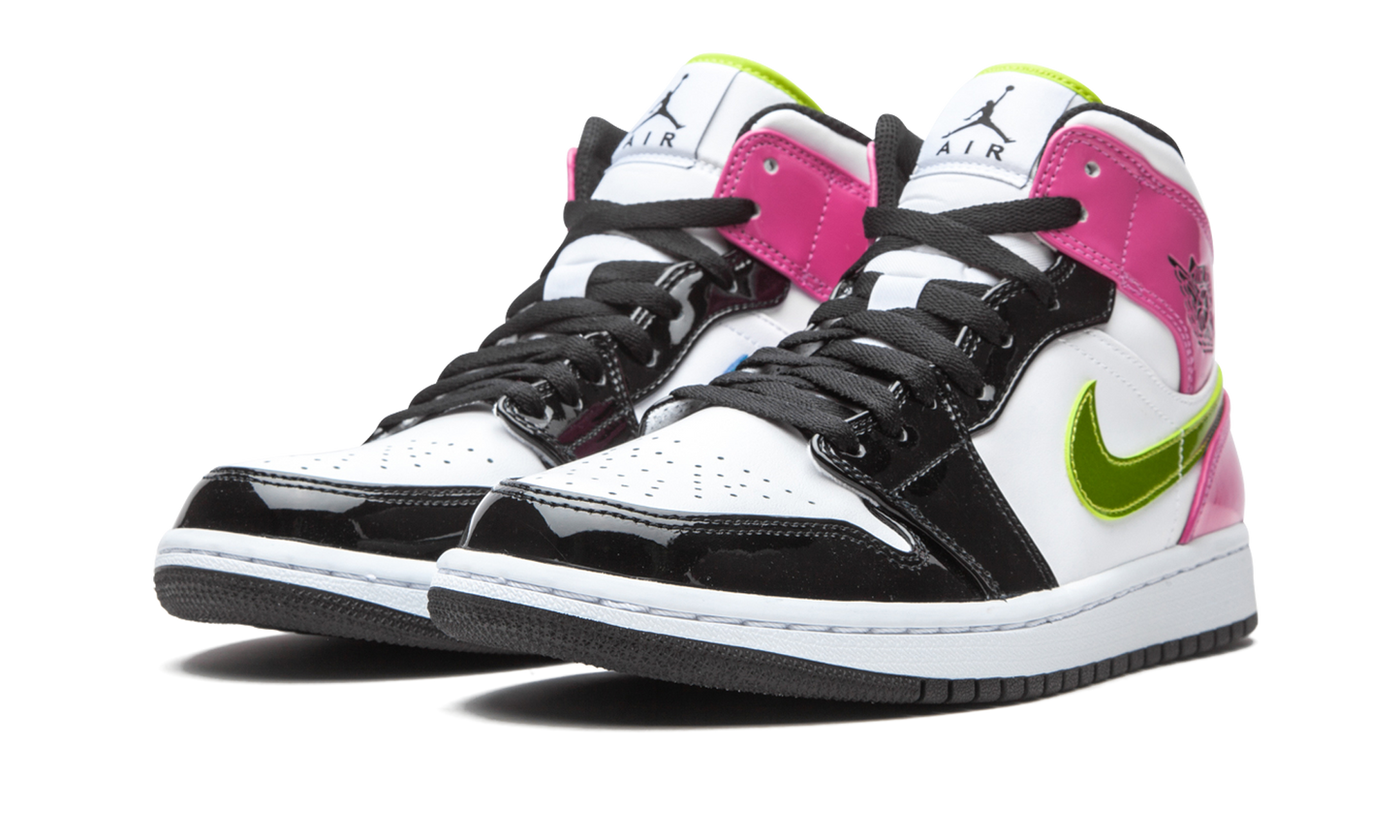 Air Jordan 1 Mid SE "Cyber / Active Fuchsia"