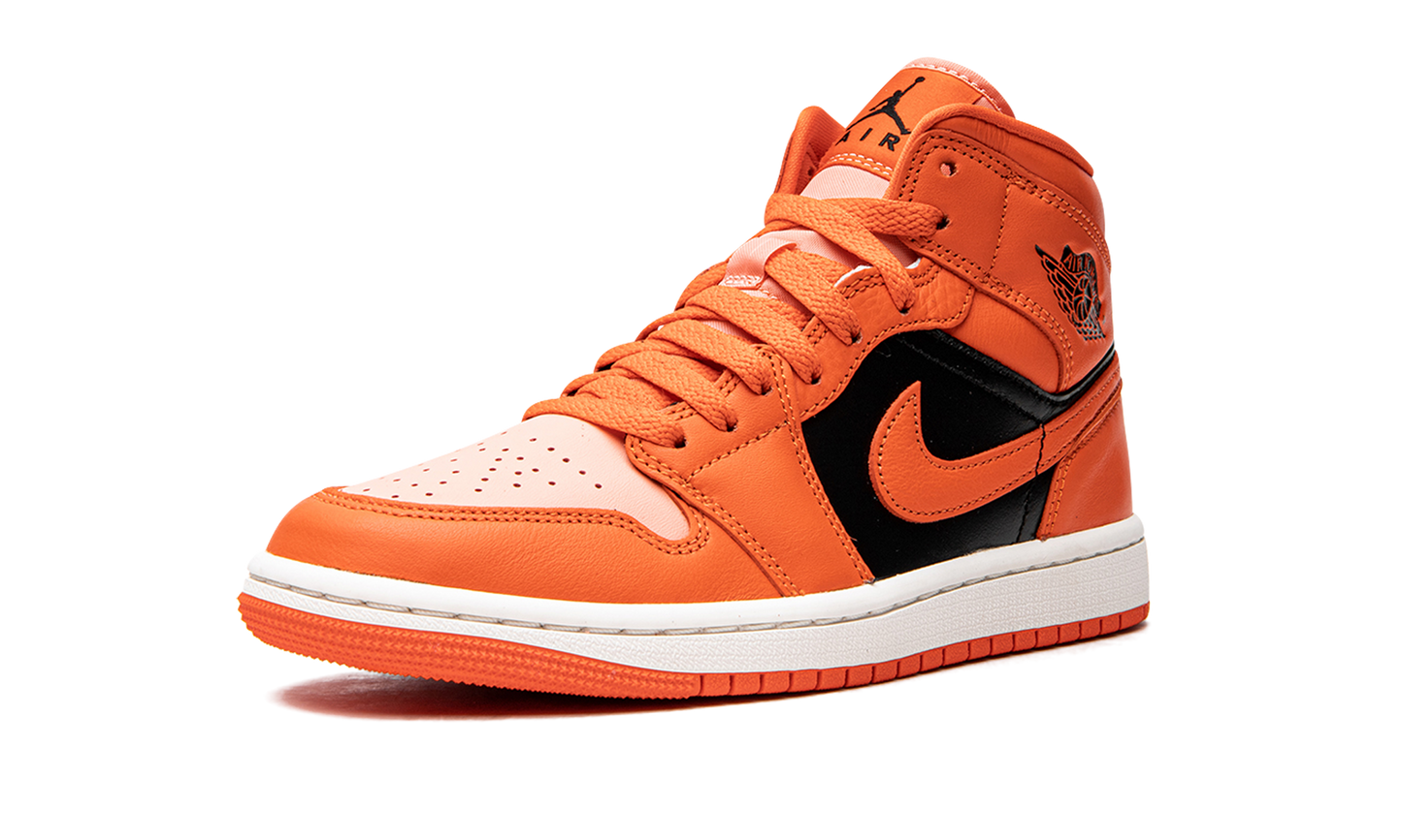 AIR JORDAN 1 MID SE WMNS "Orange / Black"