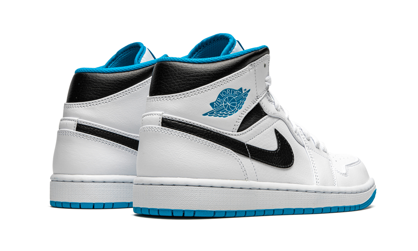 Air Jordan 1 Mid "White / Laser Blue"