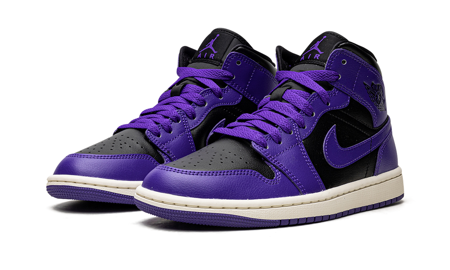 JORDAN 1 MID WMNS "Black/Purple"