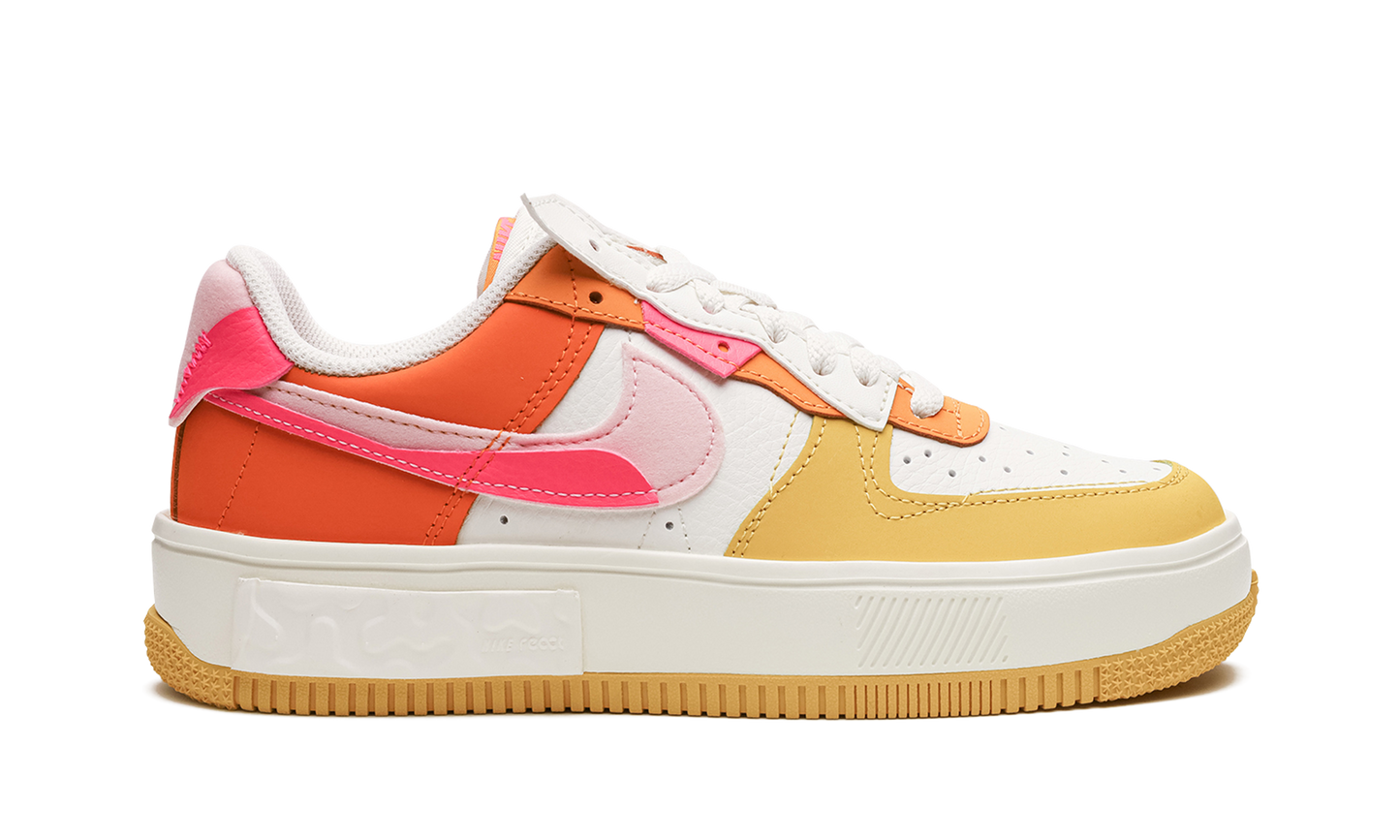 AIR FORCE 1 FONTANKA MNS WMNS "Summit White/Solar Flare/Medium Soft Pink/Hyper Pink"
