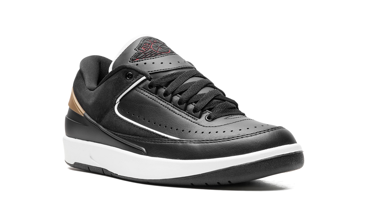 Jordan 2 Retro Low WMNS "Black Metallic Gold"