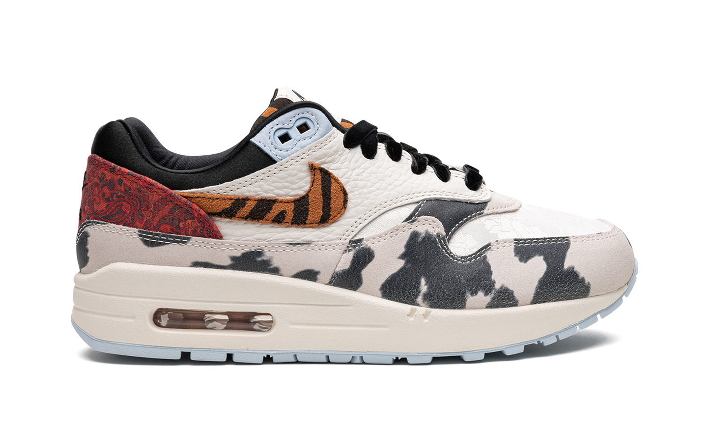 AIR MAX 1 '87 MNS WMNS "Tiger Swoosh Cow Print"