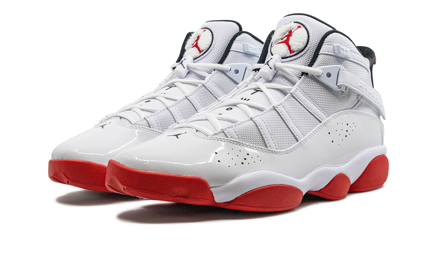 Jordan 6 Rings "White / University Red"