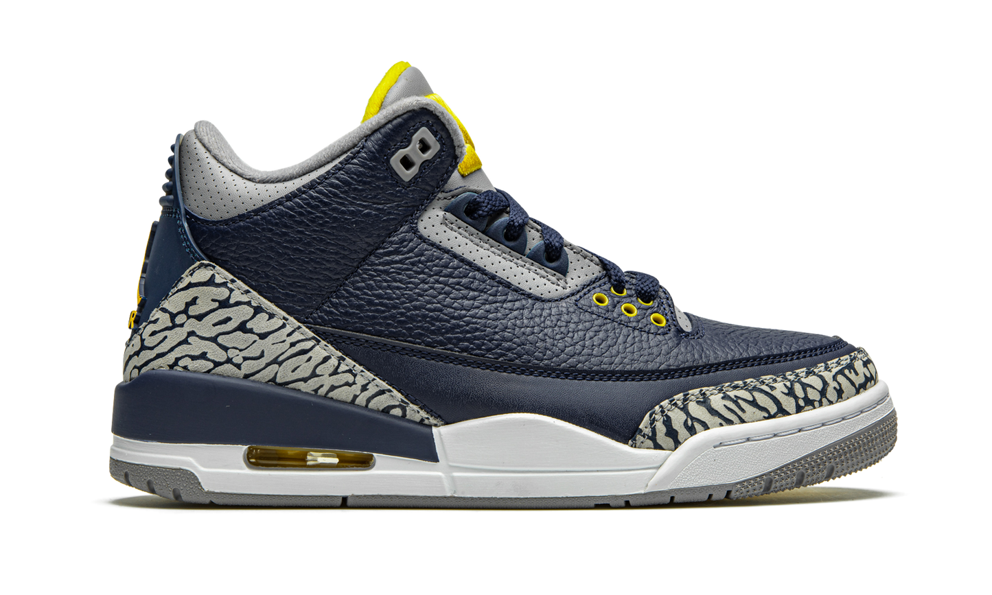 Air Jordan 3 Retro PE "Michigan"