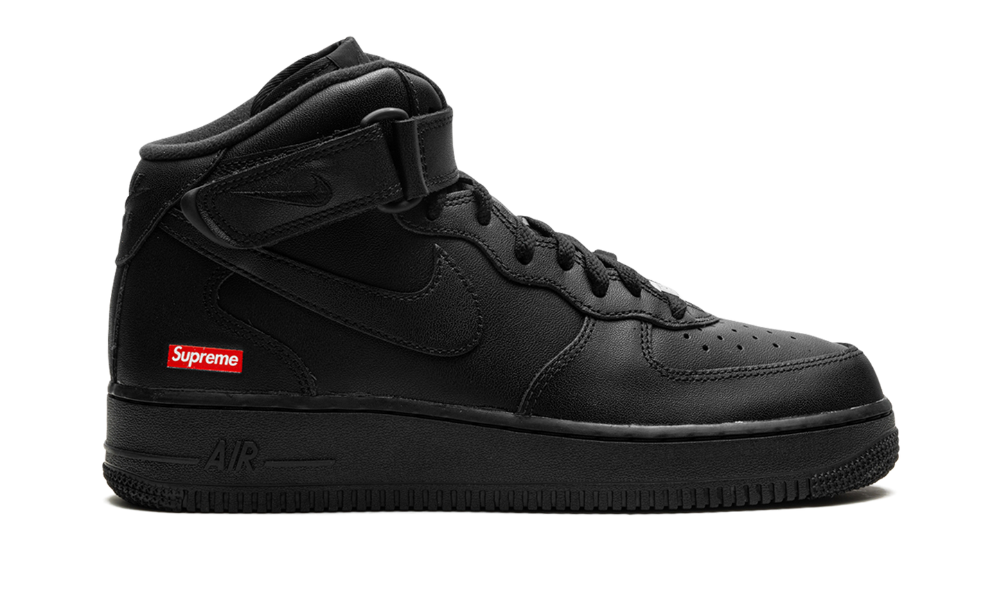 Air Force 1 Mid "Supreme - Mini Box Logo Black"