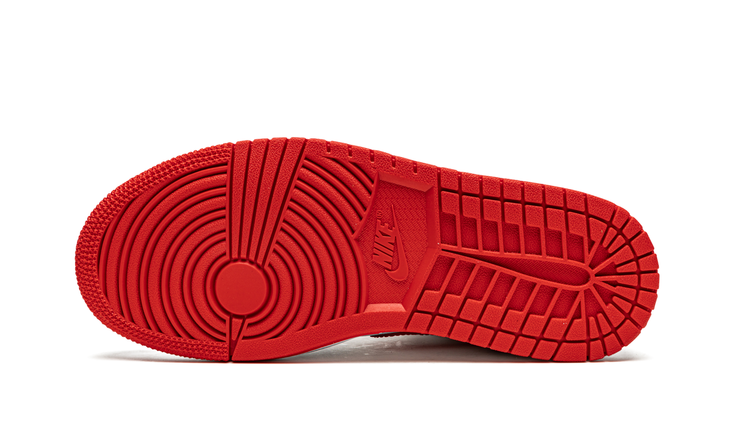 AIR JORDAN 1 MID WMNS "Patent Leather Navy / White / Red"