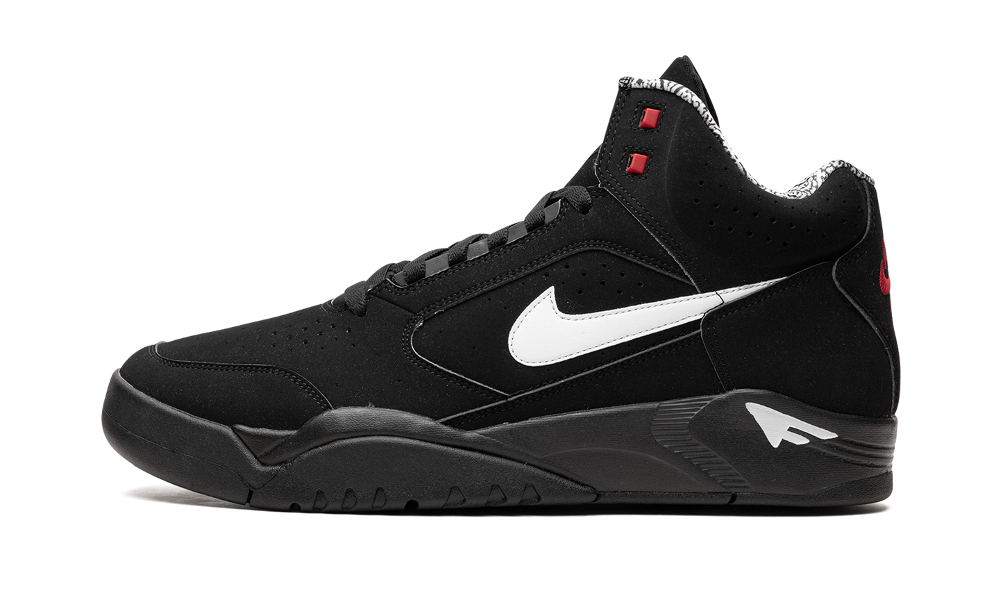 Air Flight Lite Mid "Black White Varsity Red"
