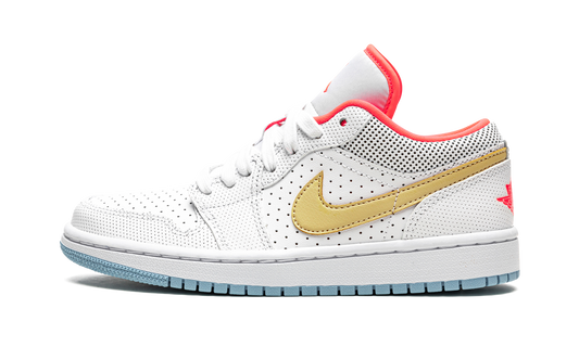 AIR JORDAN 1 LO SE WMNS "White / Sesame / Flash Crimson"