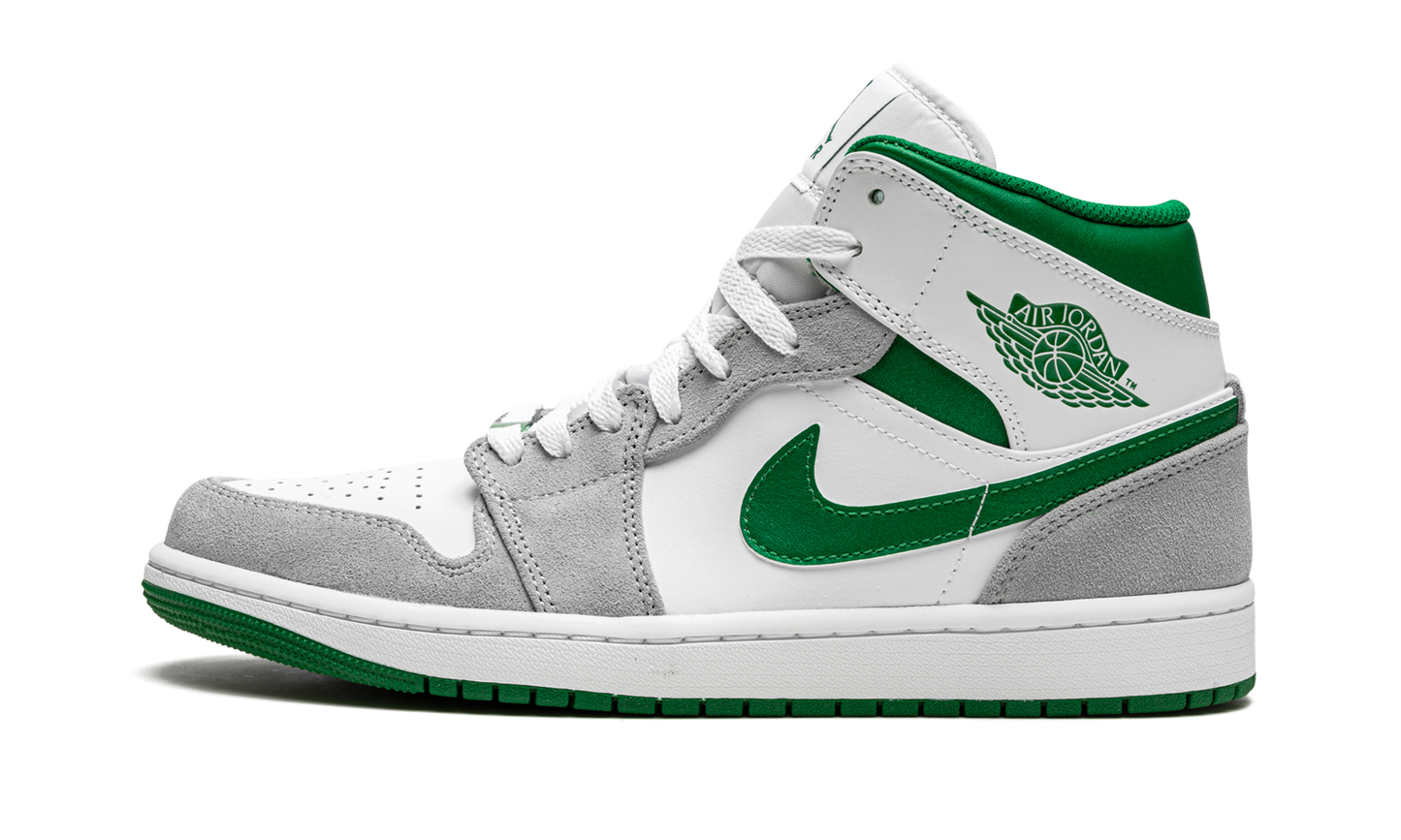 Air Jordan 1 Mid SE "Grey / Pine Green / White"