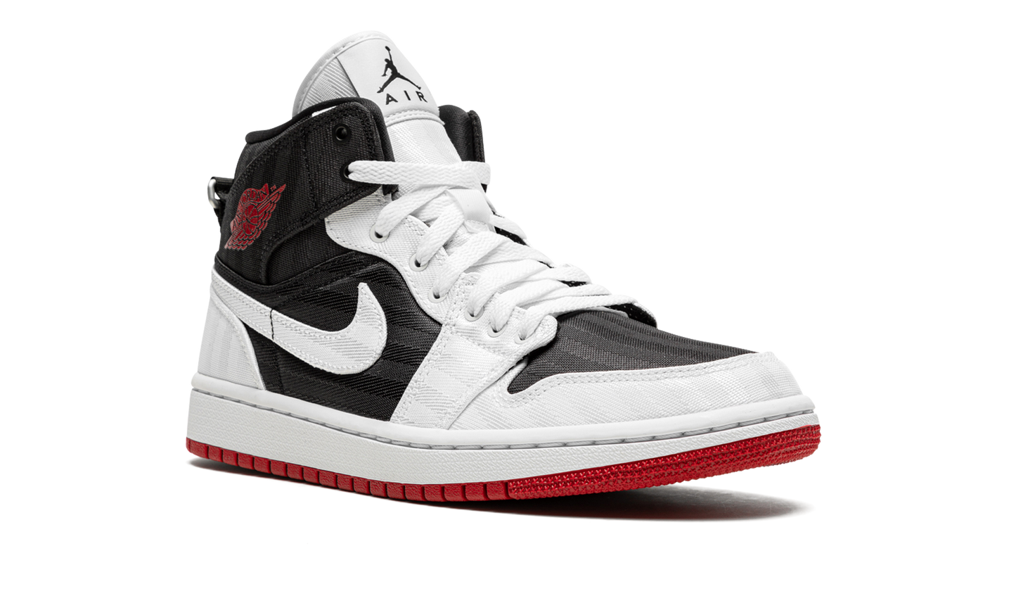 AIR JORDAN 1 MID SE UTL WMNS "White / Black / Gym Red"